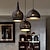 abordables Éclairages pour îlot-luminaire suspendu led îlot de cuisine noir moderne design unique finitions peintes en métal traditionnel style nordique classique 110-240 v