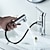 olcso Klasszikus-fürdőszobai mosogató csaptelep - kihúzható / kihúzható spray galvanizált / festett felületek központi készlet egyfogantyús két lyukas kádcsap / sárgaréz