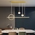 tanie Design klastrowy-Lampa wisząca led kuchnia wyspa światło nowoczesne czarne złoto 80cm latarnia desgin wisiorek światło metalowe malowane wykończenia nowoczesne 220-240v 110-120v