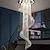 abordables Lámparas de araña-Lámpara de techo led araña de cristal 200cm diseño de linterna de acero inoxidable galvanizado moderno 220-240v 110-120v