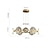 billige Lysekroner-led pendel moderne luksus guld cirkel design sputnik design lysekrone kobber moderne stil sputnik messing 9 12 15 hoveder 220-240v 110-120v