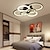 cheap Dimmable Ceiling Lights-6-Light LED Dimmable Ceiling Light Flush Mount Lights Circle Design Modern Style Simplicity Acrylic 90W Living Room Dining Room Bedroom Light Fixture ONLY DIMMABLE WITH REMOTE CONTROL