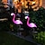cheap Pathway Lights &amp; Lanterns-Solar Lights Outdoor LED Night Light Waterproof Flamingo Patio Light Garden Lawn Lamp Villa Outdoor Trail Wedding Holiday Decoration Landscape Lamp