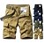cheap Hiking Trousers &amp; Shorts-Men&#039;s Hiking Shorts Hiking Cargo Shorts Military Solid Color Summer Outdoor 10&quot; Breathable Soft Wear Resistance Cotton Knee Length Shorts Blue Khaki Green Black Work Hunting Fishing 28 29 30 31 32