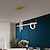 billige Lysekroner-LED-pendellampe kjøkken øy lys svart gull moderne 90cm lysekrone metall kunstnerisk stil stilig malt 220-240v
