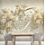 Χαμηλού Κόστους Ταπετσαρία-τοιχογραφία τοίχου αυτοκόλλητο που καλύπτει φλούδα εκτύπωσης και ραβδί αφαιρούμενη faux τρισδιάστατο κόσμημα λουλουδάτο καμβά διακόσμηση σπιτιού