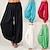 cheap Yoga Pants &amp; Bloomers-Women&#039;s Yoga Pants Drawstring Harem Baggy Zumba Belly Dance Yoga Bloomers Bottoms Green White Black Winter Sports Activewear Loose Fit / Casual / Athleisure