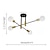 baratos Estilo Sputnik-Candelabros de 4/6/8 luzes formas geométricas pingente de metal leve novidade elegante acabamentos geométricos pintados artístico moderno nórdico sala de estar quarto sala de jantar 220-240v 110-120vlâmpada não incluída