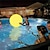 abordables Luces subacuáticas-lámpara de luces subacuáticas al aire libre bola de playa brillante control remoto luz led juguete de la piscina bola brillante de 13 colores led inflable para fiesta de pelota de playa iluminación