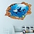 abordables Autocollants Muraux 3D-3d mur cassé monde sous-marin dauphin maison décoration de fond de chambre d&#039;enfants peut être enlevé des autocollants