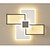 economico Supporti da incasso e semi incasso-plafoniera led 37 46 cm forme geometriche luci da incasso metallo stile moderno geometrica finiture verniciate led moderno 220-240v