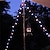 abordables Tiras de Luces LED-ramadan eid luces led solar estrella cadena luces 40ft 12m 100leds 7m 50leds 6.5m 30leds 5m 20leds 8 modos centellean luces de hadas luces de estrellas impermeables para jardines al aire libre césped