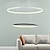 cheap Circle Design-2-Light 60cm LED Pendant Light Aluminum Circle Design Painted Finishes Dimmable Modern Dinning Room Bedroom with Acrylic Shade Adjustable Lights 50W ONLY DIMMABLE WITH REMOTE CONTROL