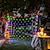 voordelige Plug String Lights-led netto lichtslingers 6m x 4m 672 leds netto lichten gordijn lichten visnet voor kerstvakantie party decor outdoor lichtslingers met 8 modi niet-waterdicht koppelbaar 220-240v