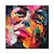 olcso Portrék-nagy méretű eredeti olajfestmény 100%-ban kézzel festett falfestmény vászonra színes szépség nő arc absztrakt modern lakberendezés dekor hengerelt vászon keret nélkül feszítetlen