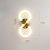 お買い得  室内ウォールライト-led ウォールランプライト現代のフラッシュマウントウォールライトリビングルームの寝室の銅壁ライト ip20 8 ワット 640lm ウォームホワイト-ナチュラルホワイト-コールドホワイト