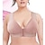 cheap Women&#039;s Sleep &amp; Lounge-Women&#039;s Push Up Bras Full Coverage Front Closure Lace Pure Color Nylon 1PC Sexy Black Gray / Bras &amp; Bralettes / Plus Size