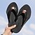 cheap Men&#039;s Slippers &amp; Flip-Flops-Men&#039;s Slippers &amp; Flip-Flops Flip-Flops Casual Beach Daily Outdoor Walking Shoes Synthetics Breathable Non-slipping Shock Absorbing Booties / Ankle Boots Black / Red Black Brown Color Block Fall Summer