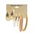 cheap Drop Earrings-earrings set female golden personalized earrings 3 pairs of simple earrings
