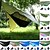 billige piknik og campingtilbehør-Camping hengekøye med pop up myggnett Regnbeskyttende telt til hengekøye Utendørs Bærbar Solkrem Vindtett UV-bestandig Myggvern Nylon fallskjerm med karabiner og tre stropper til 2 personer Camping