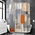 baratos Cortinas De Chuveiro Top Venda-cortina de chuveiro de tecido impermeável decoração do banheiro e moderna e geométrica e abstrata de 70 polegadas