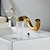 cheap Classical-Bathroom Sink Faucet - Waterfall Nickel Brushed / Electroplated / Painted Finishes Centerset Single Handle One HoleBath Taps