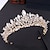 Χαμηλού Κόστους Τιάρες &amp; Στέμμα-Crown Tiaras Μαντήλι Κράμα Γάμου Πάρτι / Βράδυ Ημέρα του Αγίου Βαλεντίνου Βαλεντίνος Γάμος Νυφικό Με Μέταλλο Διακοσμητικά Ακουστικό Καπέλα