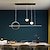 preiswerte Cluster-Design-led pendelleuchte kücheninsel licht modern schwarz gold 80cm laterne design pendelleuchte metall lackierte oberflächen modern 220-240v 110-120v