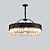 olcso Csillárok-LED medál könnyű kristálycsillár fekete kör kialakítás 60cm 80cm lámpás Desgin fém festett kivitel modern 220-240V 110-120V