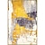 رخيصةأون لوحات تجريدية-اللوحة الزيتية اليدوية رسمت باليد جدار الفن أصفر رمادي أبيض زخرفة الجدار الديكور ديكور المنزل إطار ممتد جاهز للتعليق