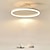 billige GCC Flushmounts og semi-flushmounts-LED taklampe sirkel moderne svart hvit 40cm 50cm innfelt lys aluminium kunstnerisk stil moderne stil stilige malte overflater ledet moderne 220-240v