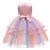 preiswerte Partykleider-kinderkleidung Mädchen Party Kleid Farbblock Blume Ärmellos Leistung Pegeant Prinzessin Süß Baumwolle Gitter Midi abendkleider A Linie Kleid Tüll-Kleid Sommer Frühling 3-10 Jahre Rosa Blau Purpur