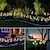 billiga Pathway Lights &amp; Lanterns-utomhus solbelysning trädgårdsbelysning 4 förpackningar 4 huvud lilja blomma solbelysning 3 förpackningar 2 förpackningar färgglada blomma trädgård uteplats bakgård hem ip65 vattentätt nattlampa