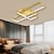 Χαμηλού Κόστους Φώτα Οροφής με Dimmer-Φωτιστικό οροφής led 105 cm 3-φωτός αλουμίνιο με γεωμετρικό σχέδιο γραμμικό φωτιστικό χωνευτό μοντέρνο βαμμένο φινίρισμα με ρυθμιζόμενο φωτισμό τραπεζαρίας γραφείου που ρυθμίζονται μόνο με