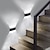 ieftine Aplice de Exterior-aplice de exterior 8w led aluminiu aplic aplic interior sus in jos ip65 impermeabil alb negru modern pentru curte gradina scari dormitor culoar cale baie lumina