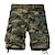 cheap Hiking Trousers &amp; Shorts-AKARMY Men&#039;s Cargo Shorts Tactical Shorts Military Camo Summer Outdoor 10&quot; Regular Fit Ripstop Multi Pockets Breathable Sweat wicking Cotton Knee Length Shorts Camouflage Blue Army Green