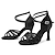 olcso Latin cipők-Női Latin cipő Salsa Cipő Tánccipők Otthoni Teljesítmény Társastánc Szatén Alap Professzionális Lágyabb talpbetét Csat Egyszínű Kubai sarok Lábujj nélküli Felnőttek Sötétbarna Fekete Arany