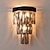 voordelige Wandverlichting voor binnen-Kristal moderne wandlampen wandkandelaars grijs transparant slaapkamer winkels cafes kristallen wandlamp 220-240v 110-120v 5 w