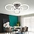 cheap Dimmable Ceiling Lights-LED Ceiling Light Glow outward LED Ceiling Light 4/6/8-Light Flush Mount Lights Circle Design Modern Style Simplicity Acrylic 90W Living Room Dining Room Bedroom Light Fixture