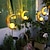 billige Pathway Lights &amp; Lanterns-ramadan eid lys solcelle lys udendørs vandtæt led sol terrasse have græsplæne lys smedejern måne retro glas revne hul projektions lampe stik lys udendørs have dekoration landskab lampe