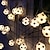 billige LED-stringlys-ledet fotballstrengelys euro cup 3m 1,5m batteri eller usb-drift verdensmesterskap diy fotball fairy lights bar ktv club party barnerom dekorasjon