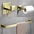 economico Set di accessori da bagno-set di accessori hardware per il bagno, porta accappatoio, portasciugamani autoadesivo in acciaio inossidabile dorato spazzolato, porta asciugamani, porta carta igienica