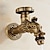 ieftine Montaj Perete-robinet de exterior - montare pe perete din alamă antică robinete cu un singur mâner, cu o gaură, 3 finisaje auriu negru antic
