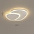 abordables Montajes al ras y montajes semi al ras-plafón led 40 50 cm formas geométricas empotrar luces metal estilo moderno geometría acabados pintados led moderno 220-240v