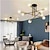 voordelige Spoetnik-ontwerp-4/6/8-lichts kroonluchters geometrische vormen hanglamp metaal nieuwigheid stijlvol geometrisch geschilderde afwerkingen artistiek modern noords woonkamer slaapkamer eetkamer 220-240v 110-120vlamp niet inbegrepen