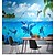 cheap Animal Wallpaper-Nursery Mural Wallpaper Wall Sticker Covering Print Peel and Stick Removable Underwater World Dolphin Home Décor Canvas