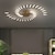 voordelige Plafondlampen-moderne plafondlamp, eenvoudig te installeren, verzonken plafondlamp acryl lampenkap kroonluchter, voor kinderkamer, slaapkamer, woonkamer, 4000k neutraal bloemvormig licht (zwart/goud, 42 koppen)