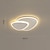 abordables Montajes al ras y montajes semi al ras-plafón led 40 50 cm formas geométricas empotrar luces metal estilo moderno geometría acabados pintados led moderno 220-240v