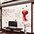 זול מדבקות קיר לקישוט-סגנון סיני קלאסי יצירתי סלון חדר שינה קישוט טלוויזיה ציור טפט רקע טפט מדבקות טפט דביק 60 * 90 ס&quot;מ