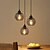 tanie Światła wysp-Lampa wisząca led nowoczesna czarna 15 cm latarnia desgin metalowa w nowoczesnym stylu latarnia wyspowa malowane wykończenia vintage country 220-240v 110-120v